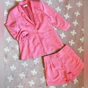 SOLD! Pink Blazer and Shorts Set ZSupply